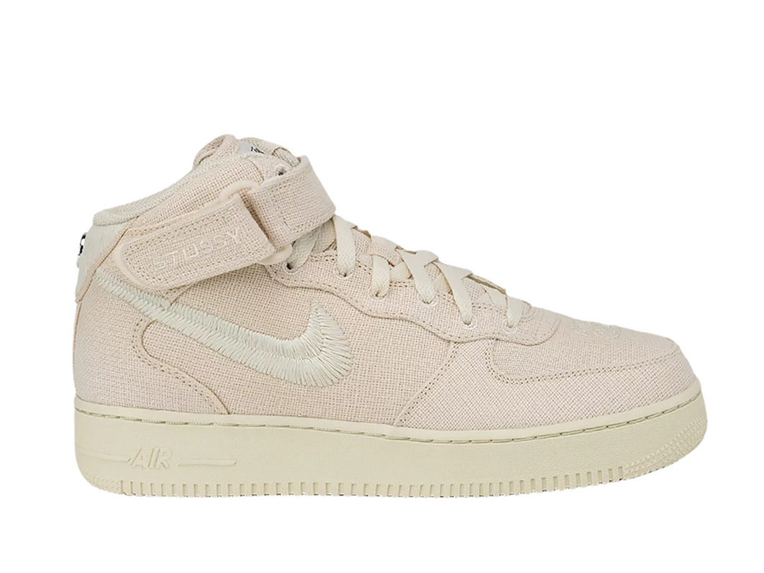 Stussy X Nike Air Force 1 Mid Fossil Hemp Stussy X Nike Air Force 1 Mid Fossil Hemp